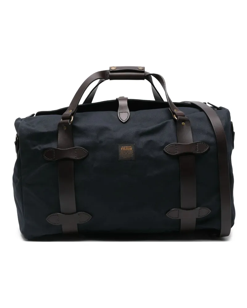Filson Logo-appliqué Duffle Bag Blue