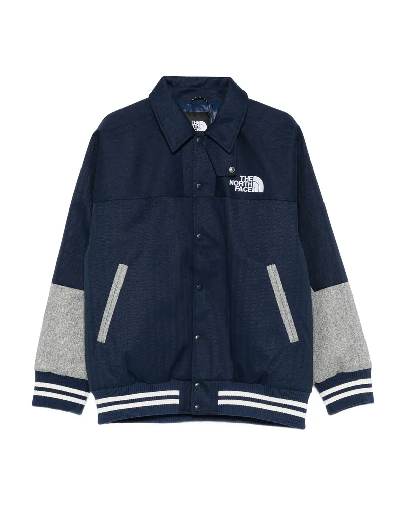 The North Face Colour-block Bomber Jacket Blue
