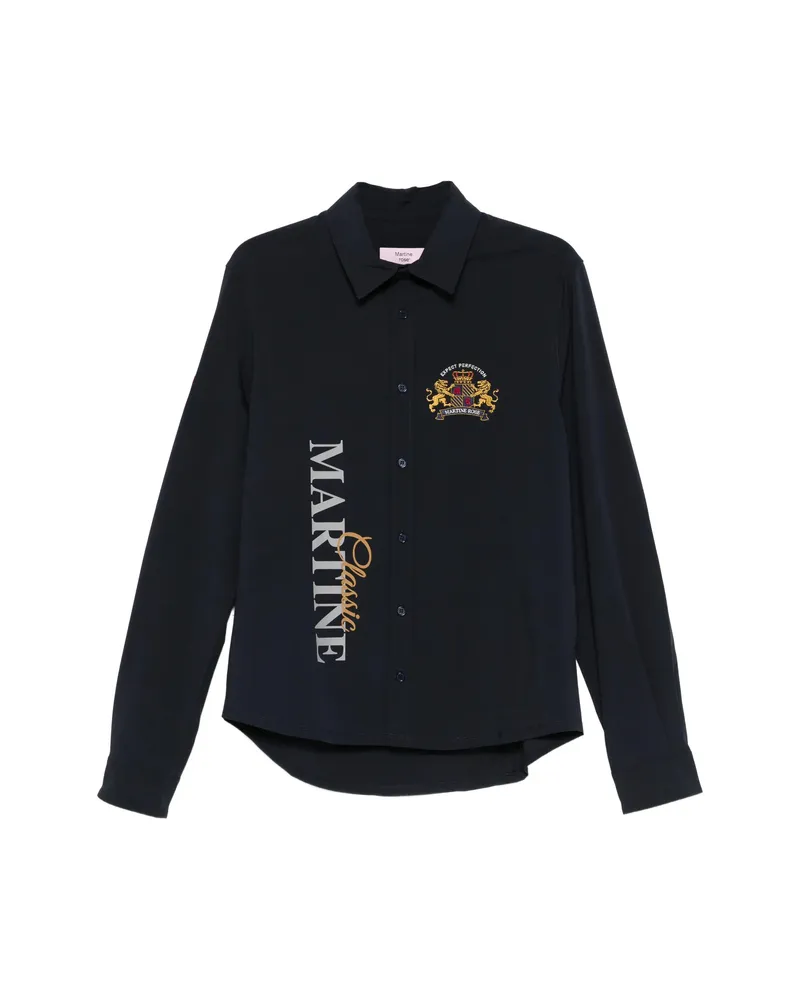 Martine Rose Embroidery Shirt Blue