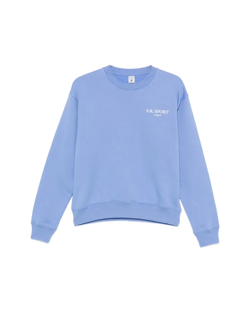 SPORTY & RICH Logo-print Sweatshirt Blue
