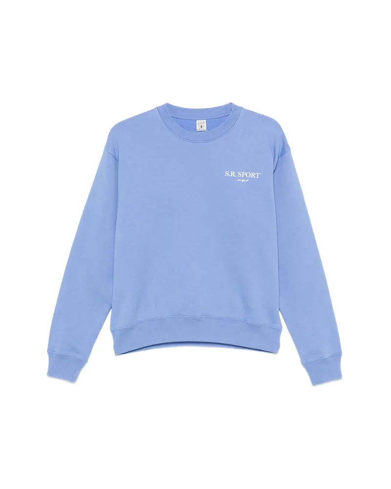 SPORTY & RICH Logo-print Sweatshirt Blue