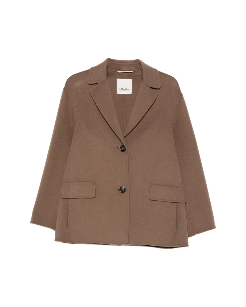 Max Mara Melfi Single-breasted Notch-lapel Jacket Brown