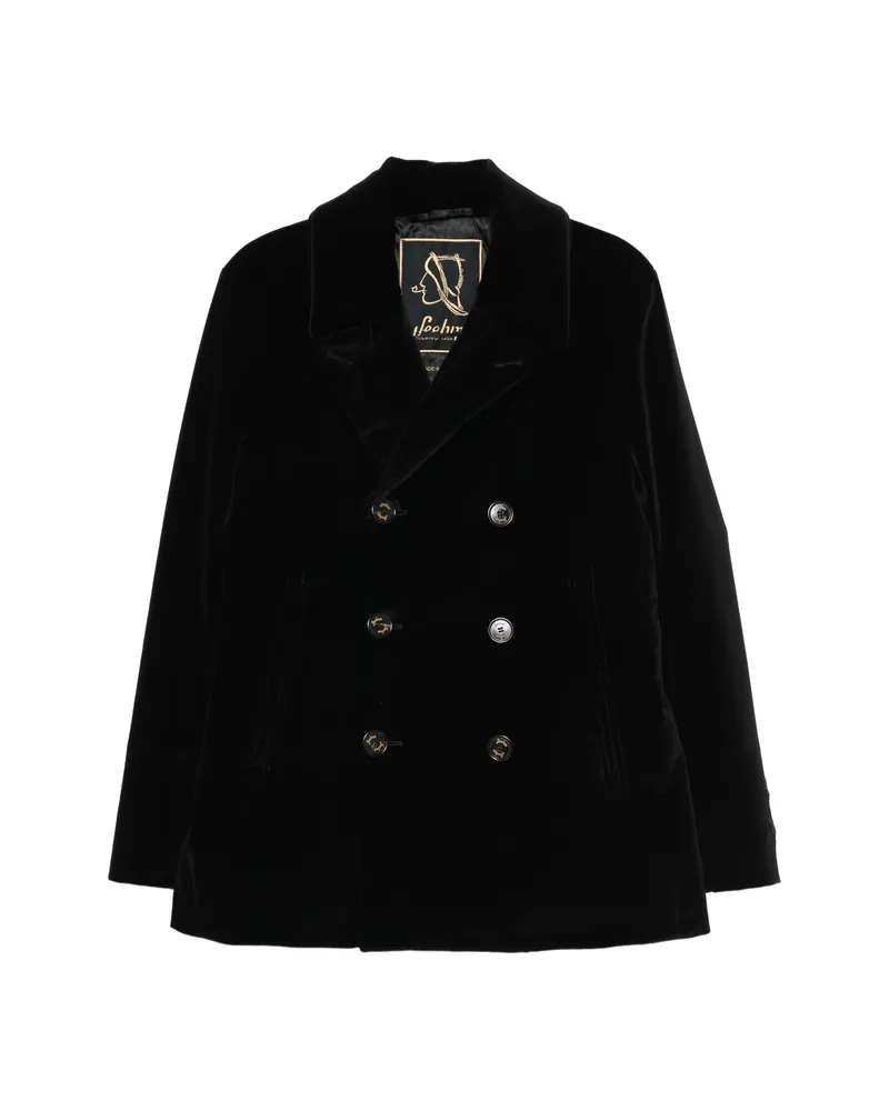 Sealup Double-breasted Coat Black