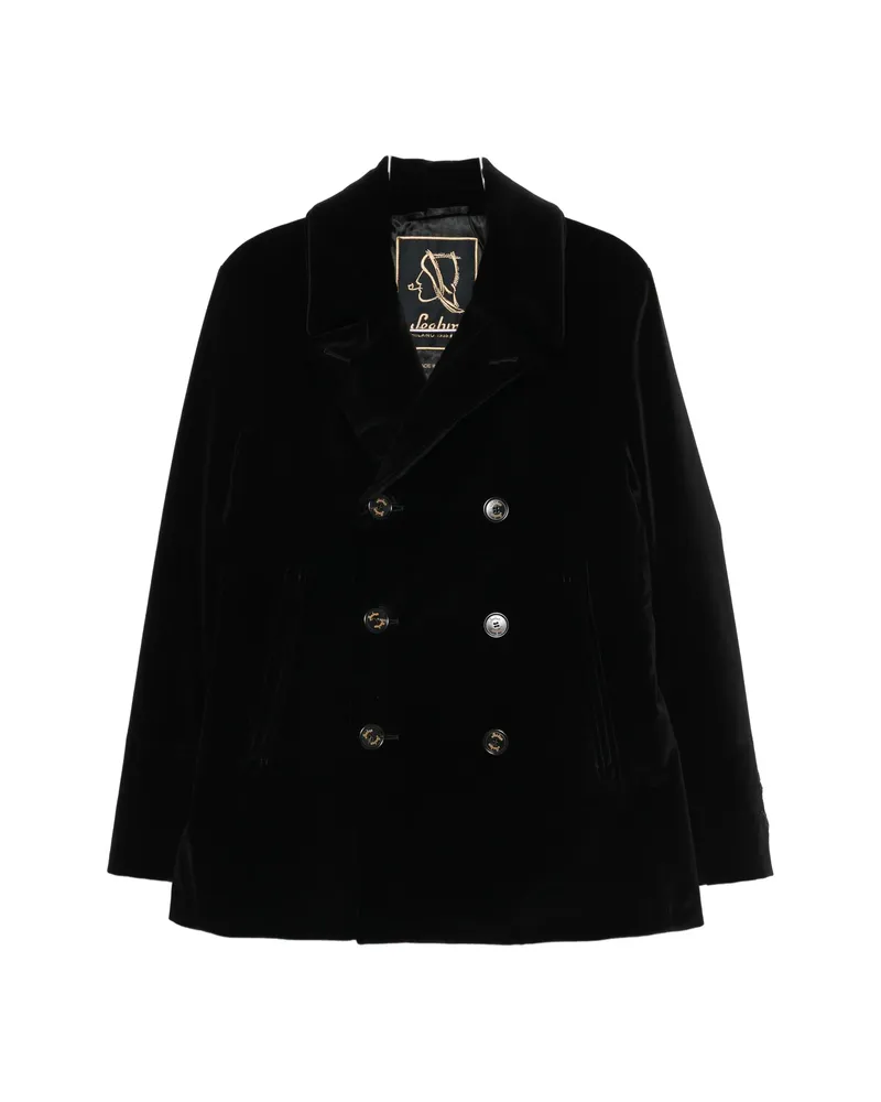 Sealup Double-breasted Coat Black