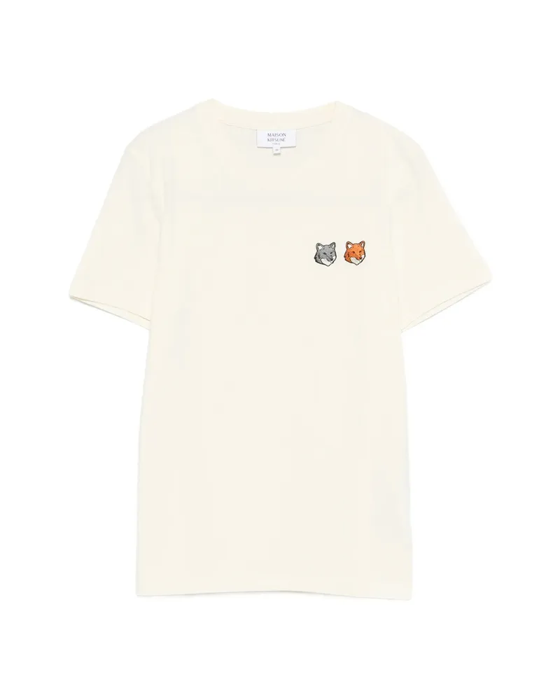 Kitsuné Fox-motif T-shirt Neutrals