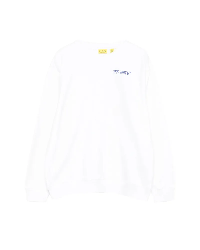 OFF-WHITE Arrow Sketch Crew-neck Sweatshirt White