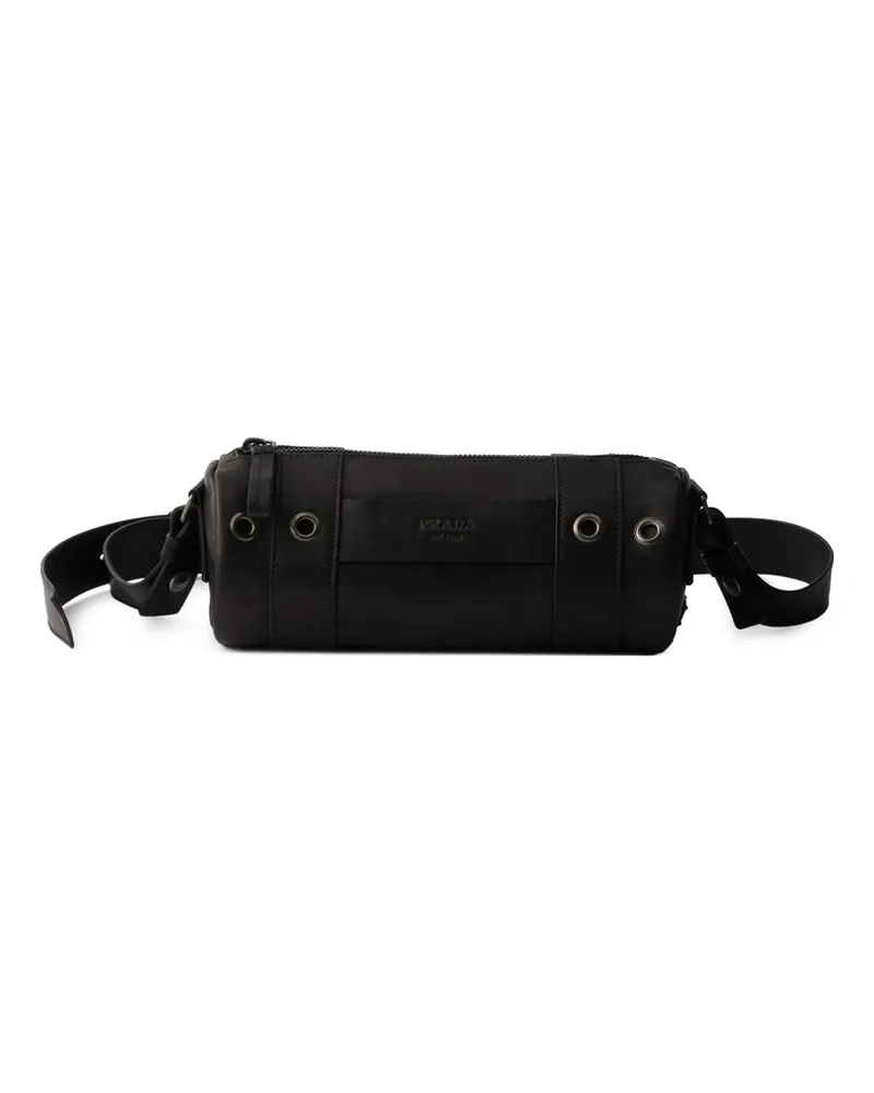 Prada Leather Shoulder Bag Black