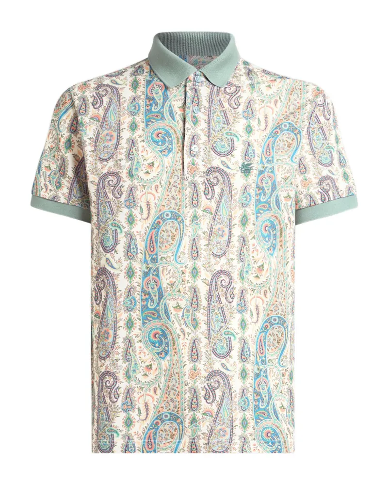 Etro Cotton Polo Shirt Neutrals