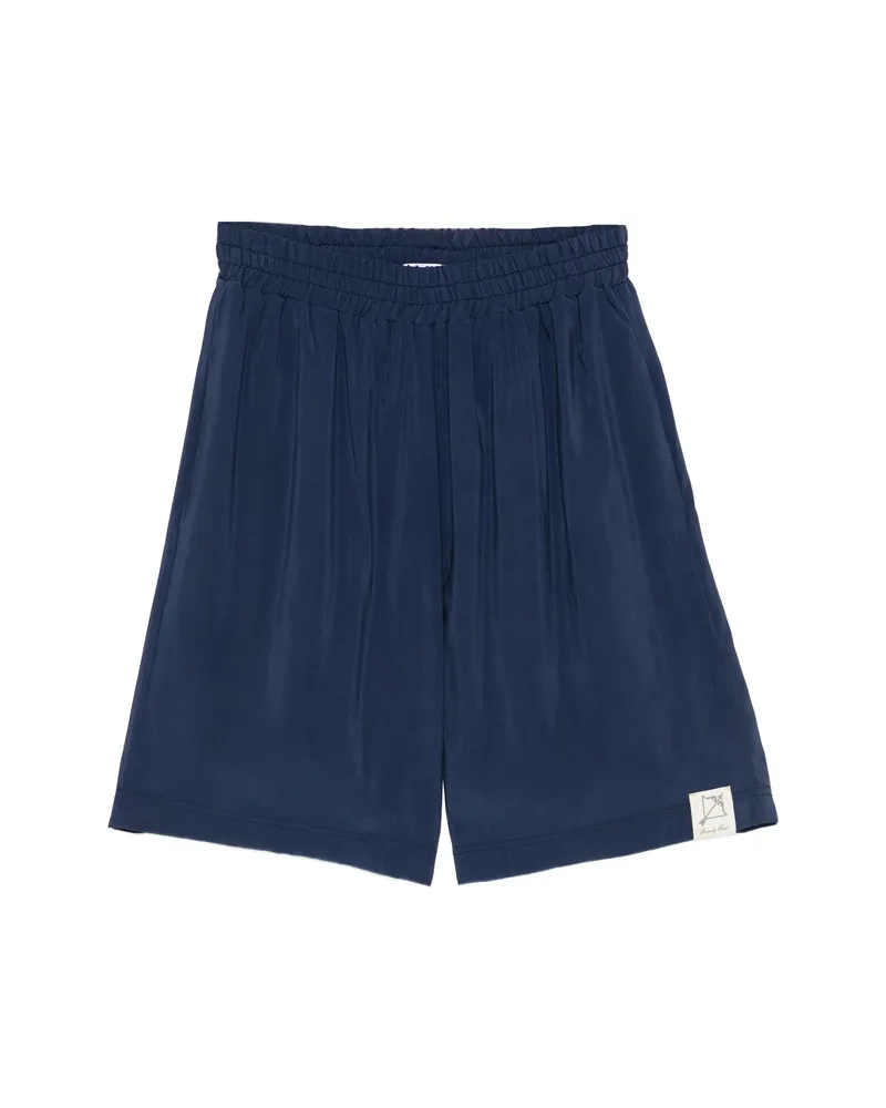 Family First Elasticated-waist Shorts Blue