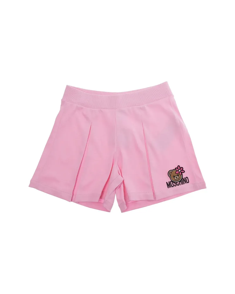 Moschino Embroidery Pleated Shorts Pink