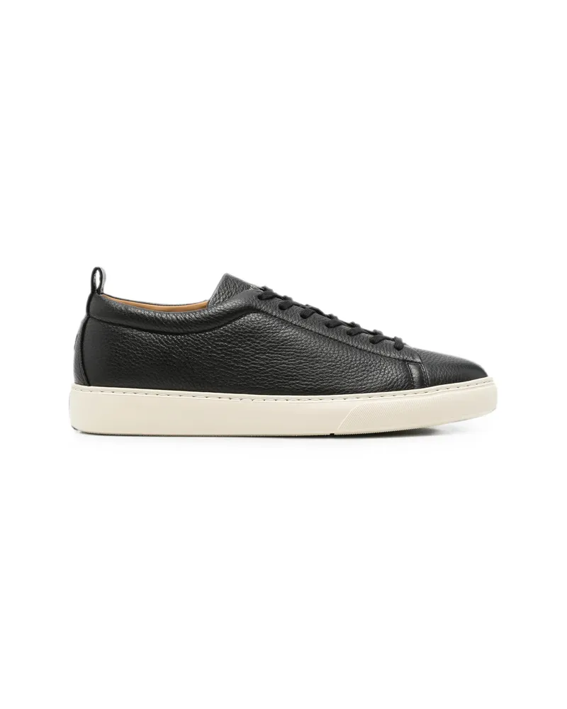Henderson Grainy-leather Sneakers Black