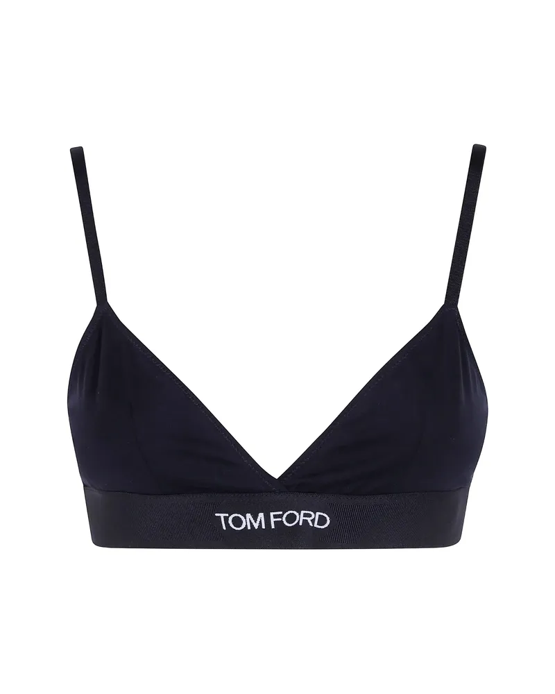Tom Ford Logo-band Bra Black