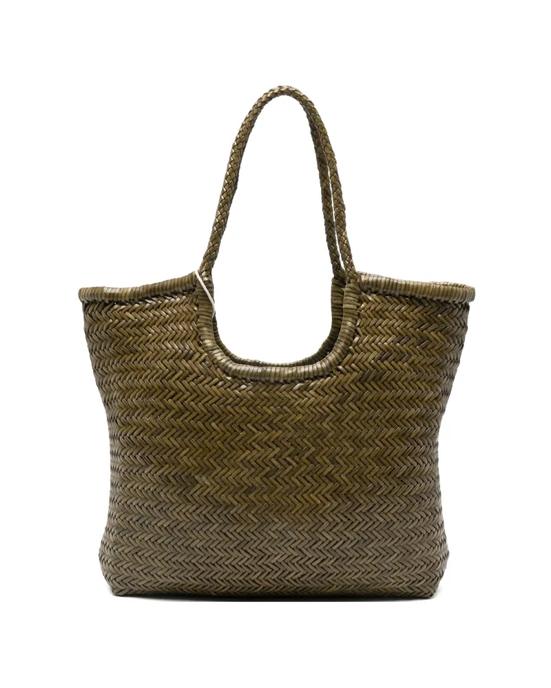 Dragon Diffusion Woven Handle Tote Green