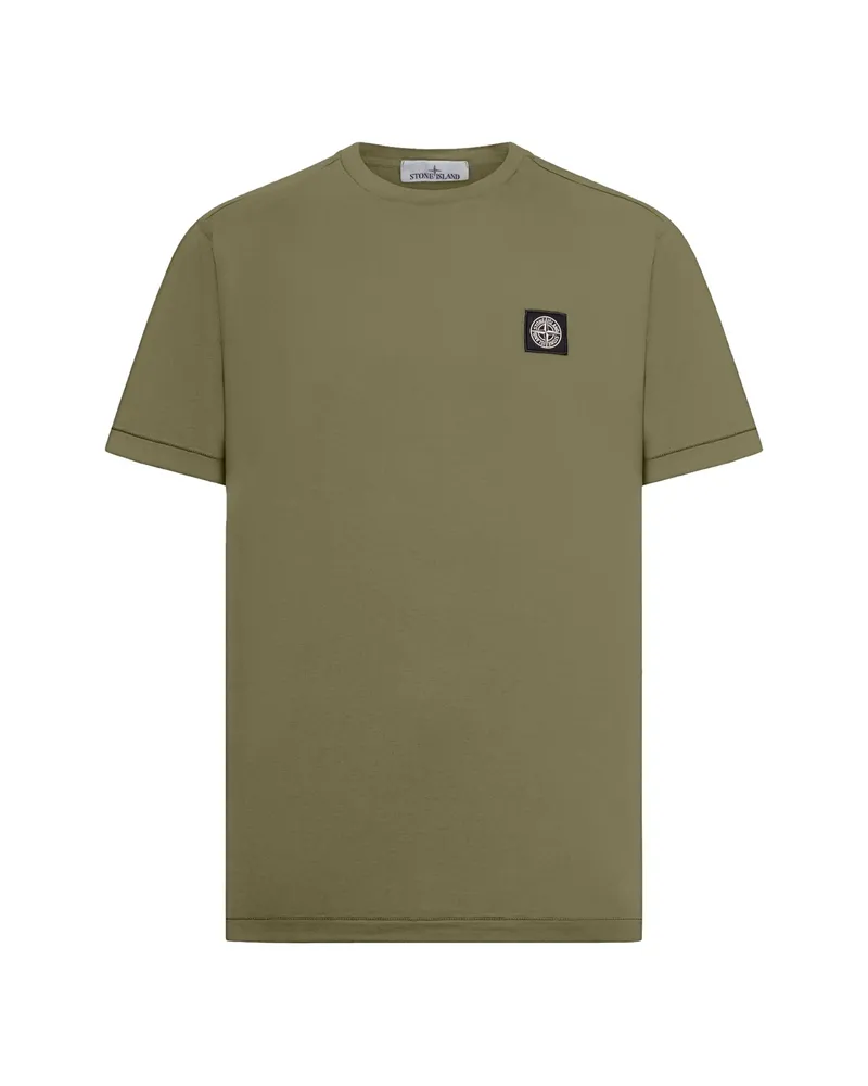 Stone Island Compass Logo-patch T-shirt Green