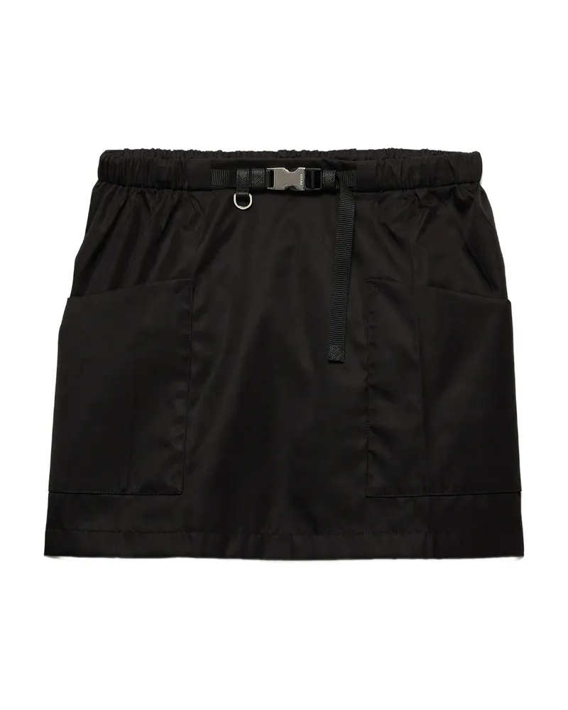 Prada Re-Nylon Mini Skirt Black