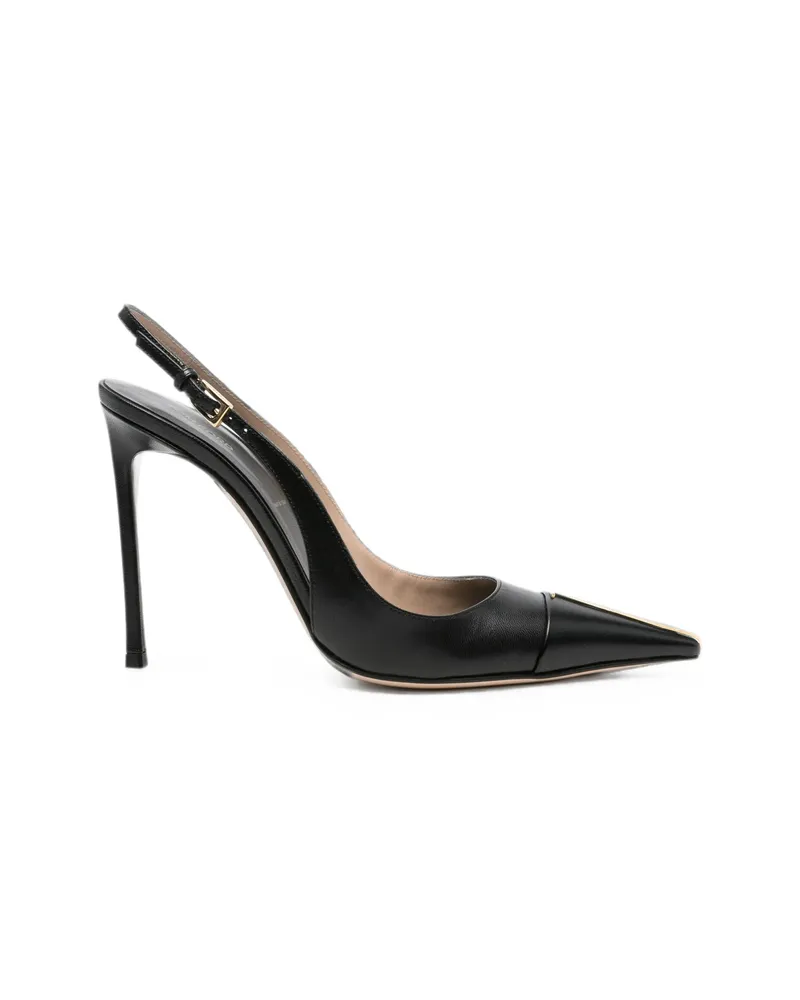 Tom Ford Shiny Leather Thea Slingbacks Black