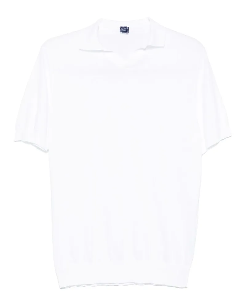 Fedeli Cotton Polo Shirt White