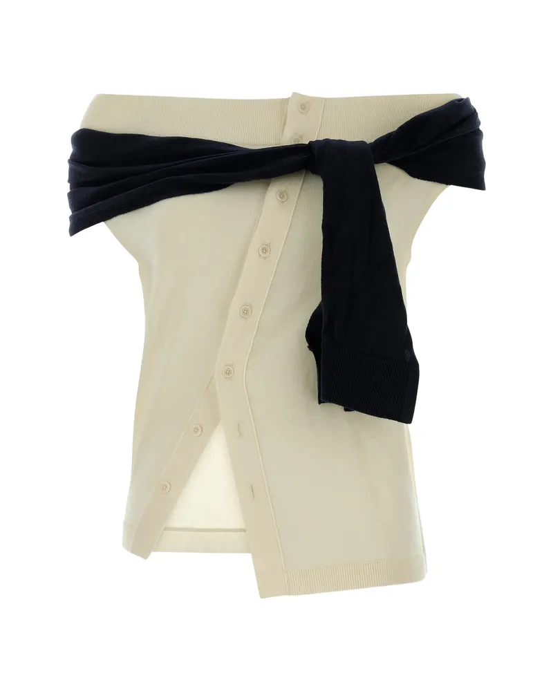 J.W.Anderson Off-shoulder Cardigan Neutrals