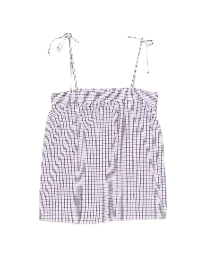 A.P.C. A. p.c. Checked Top White