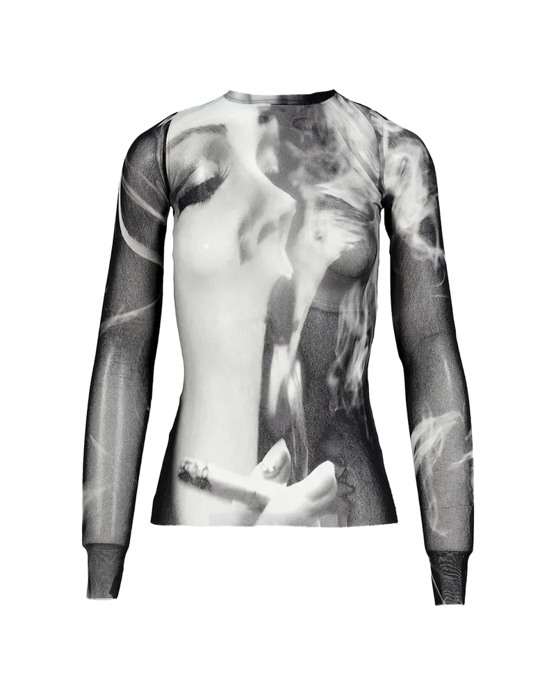 Jean Paul Gaultier Smoking Women Top Black