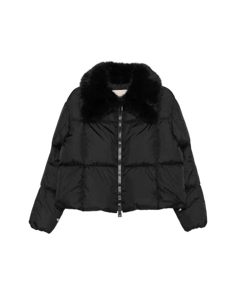 Herno Zip-up Puffer Jacket Black