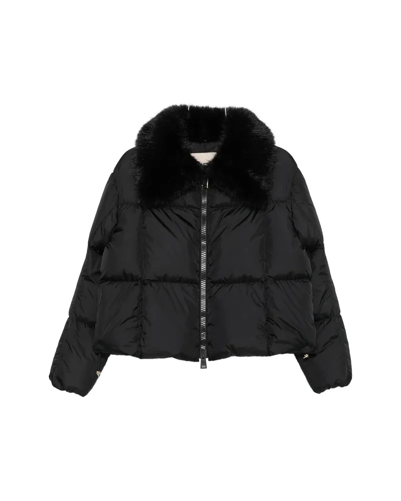 Herno Zip-up Puffer Jacket Black