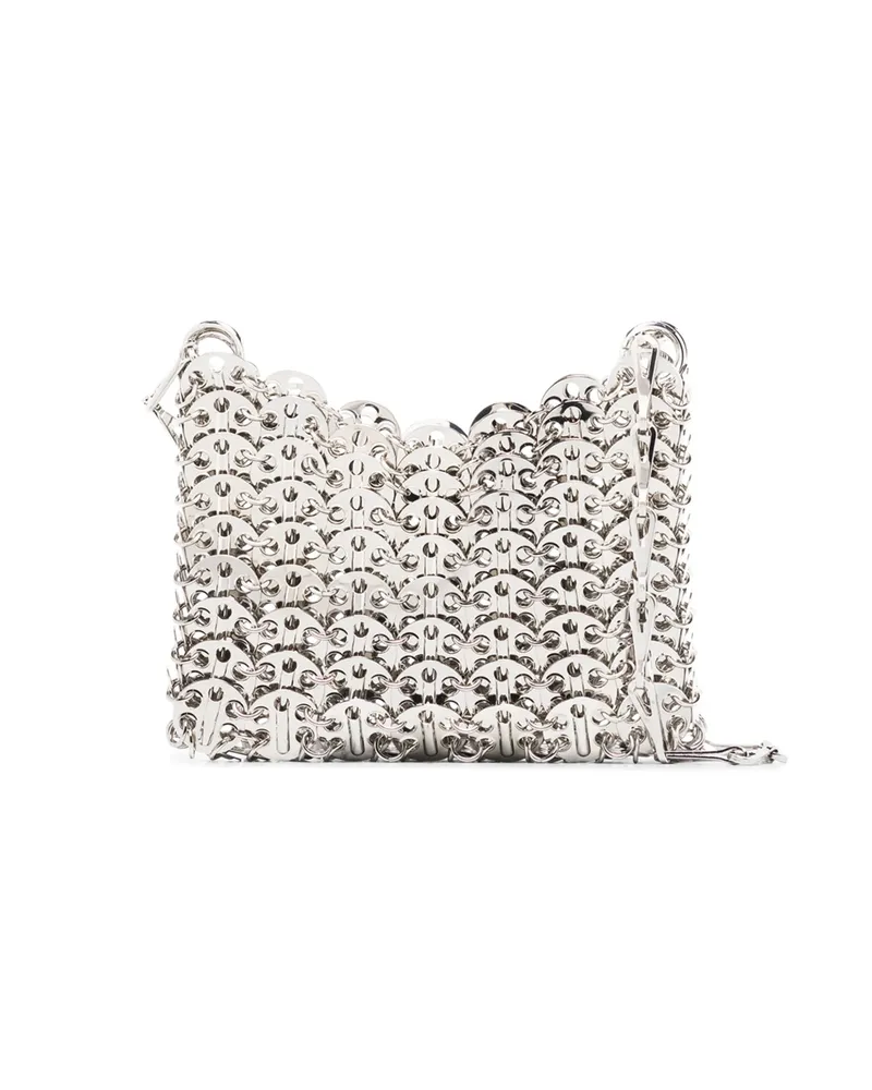 Paco Rabanne Iconic 1969 Nano Shoulder Bag Silver