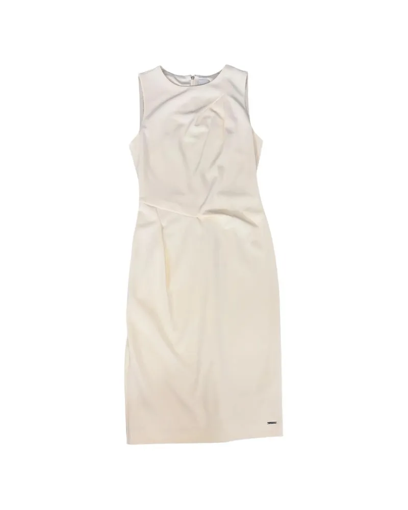Calvin Klein Draped Sleeveless Dress Neutrals