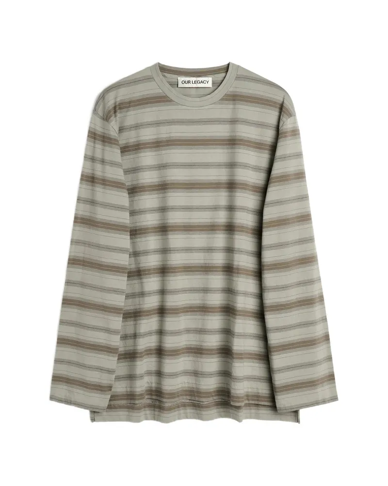 Our Legacy Box Striped Long-sleeve T-shirt Blue