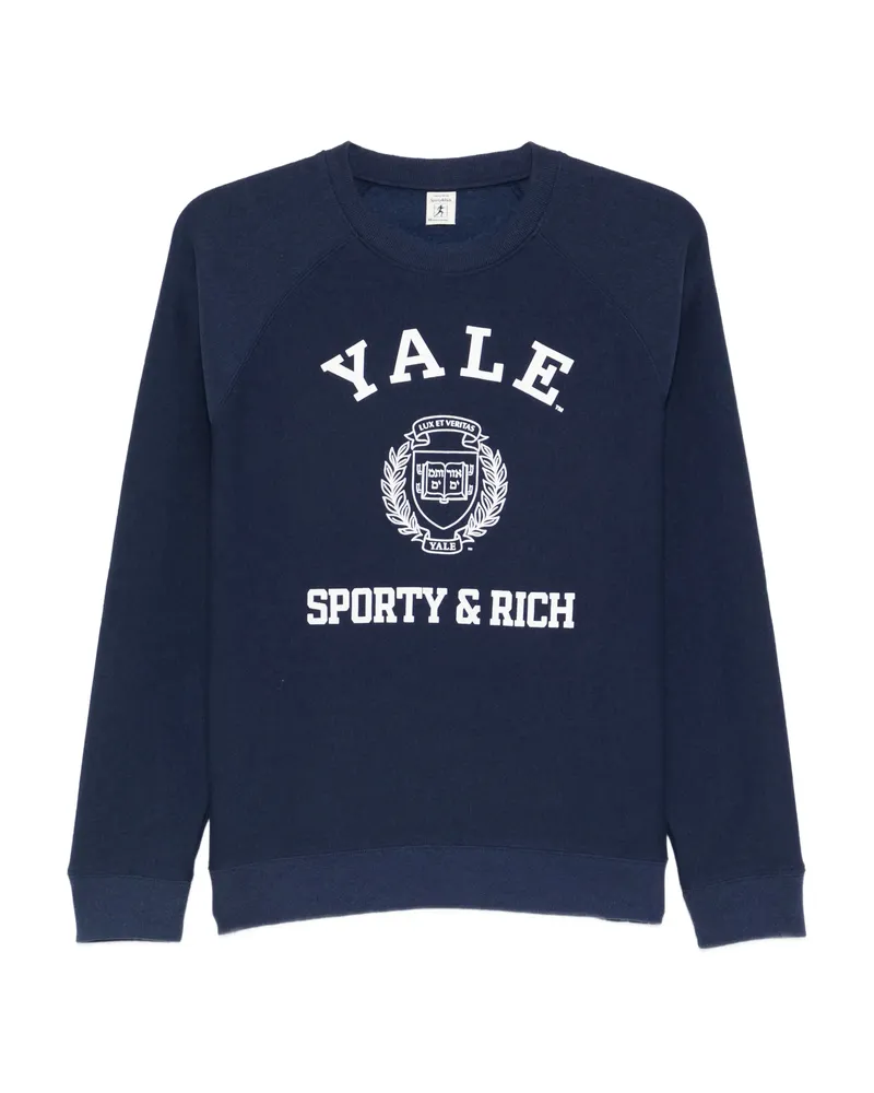 SPORTY & RICH Graphic-print Sweatshirt Blue