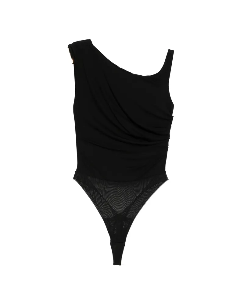 Elisabetta Franchi One-shoulder Bodysuit Black