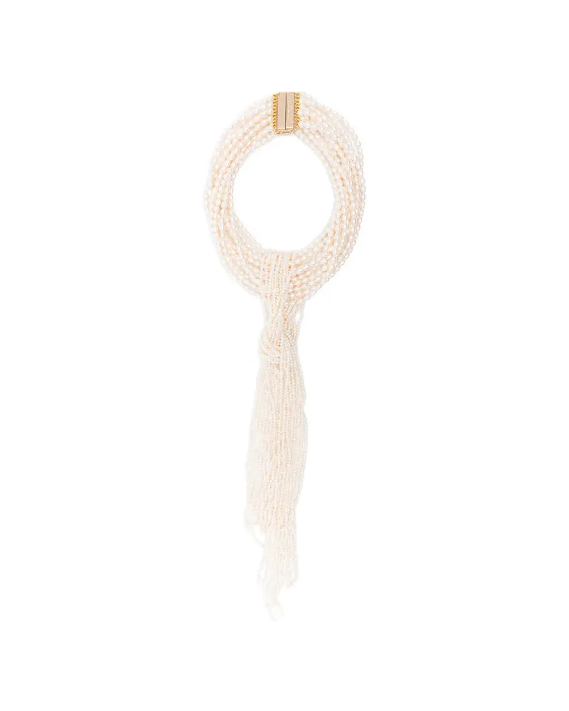 Rosantica Pearl Multi-strand Necklace White