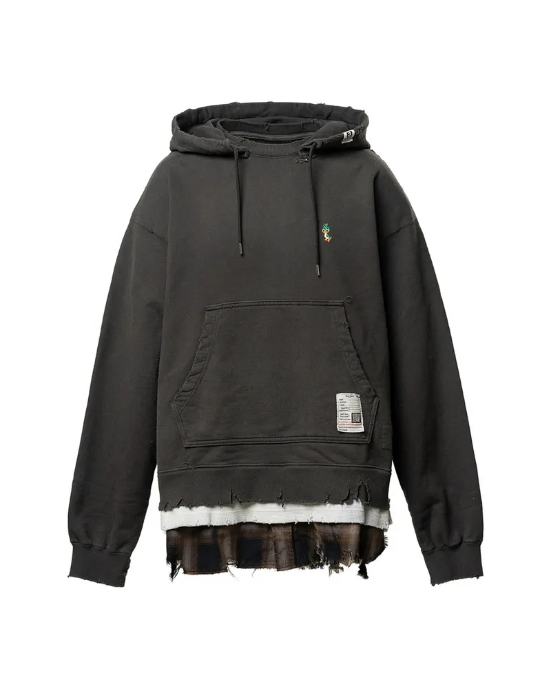 MIHARAYASUHIRO Triple Layered Hoodie Grey