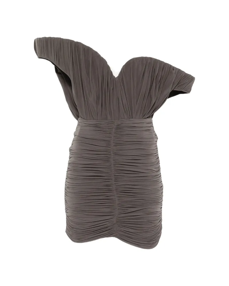 Magda Butrym Ruched Mini Dress Grey