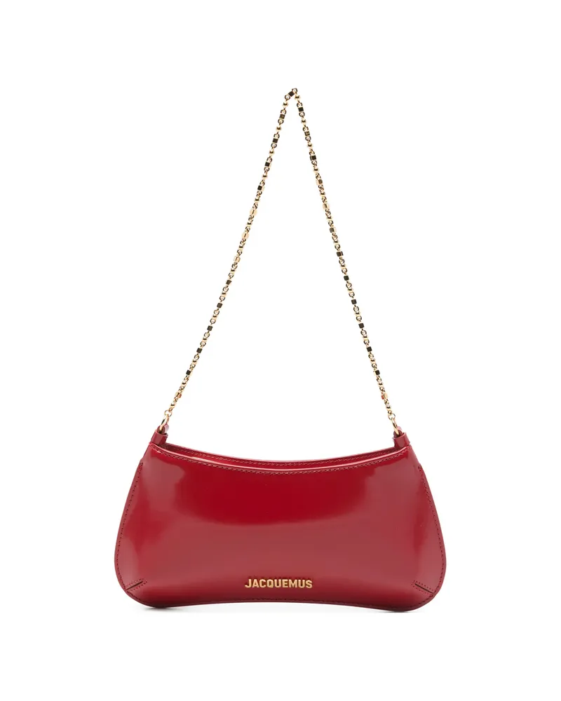 Jacquemus Le Petit Bisou Chain-strap Shoulder Bag Red