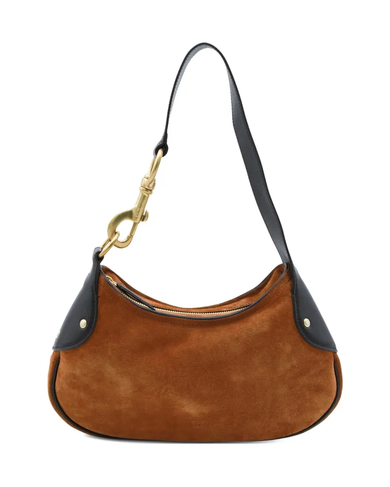 Mulberry Small Hackney Leather Shoulder Bag Brown