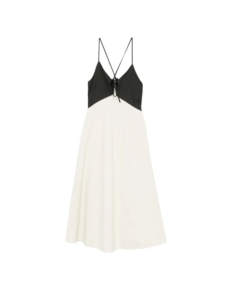 Sea Angelina V-neck Midi Dress Neutrals