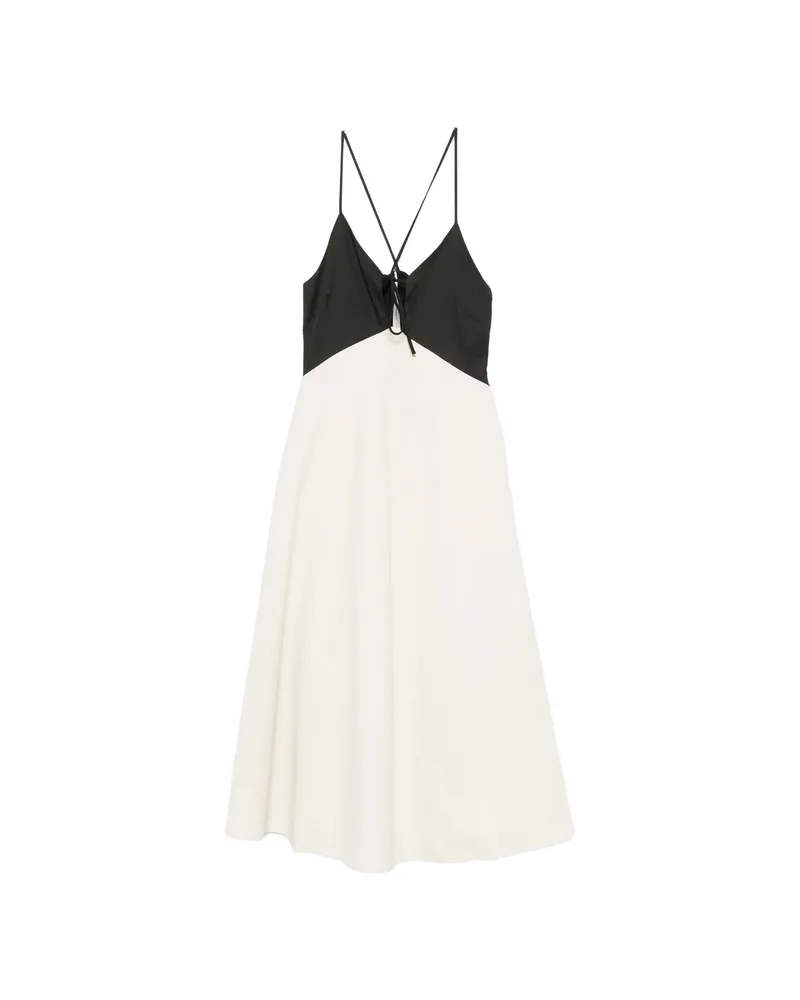 Sea Angelina V-neck Midi Dress Neutrals