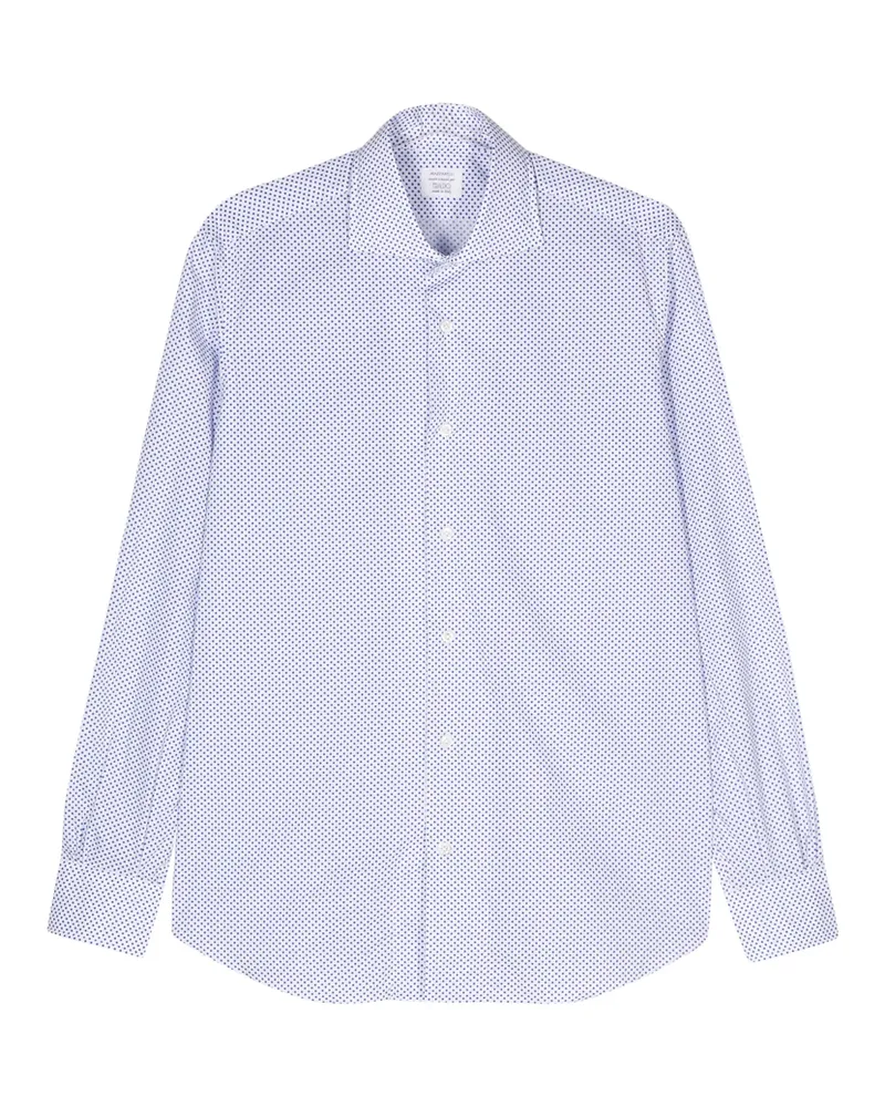 MAZZARELLI Polka-dot Print Shirt White
