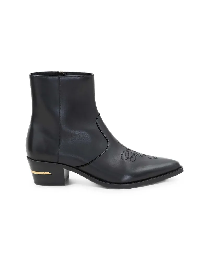 Amiri Leather Ryder Boots Black