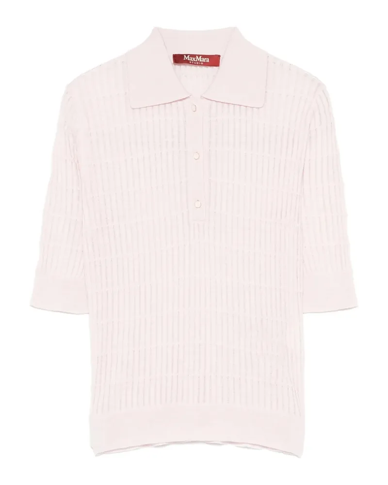 Max Mara Mstgallo Polo Top Pink