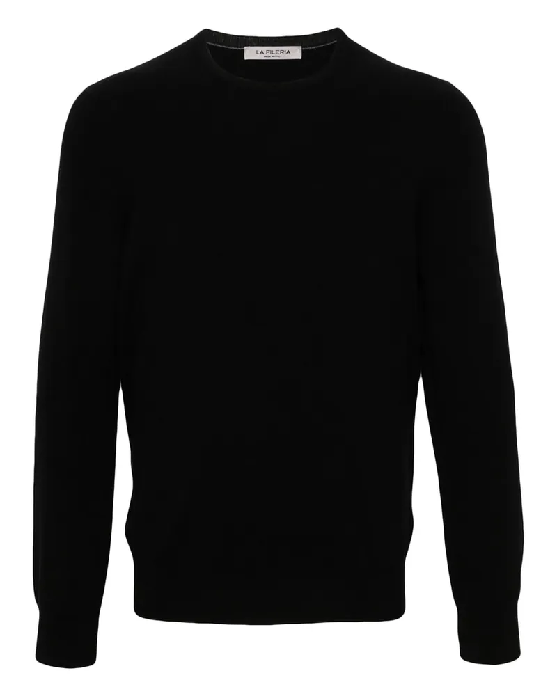 La Fileria Fine-knit Cashmere Sweater Black