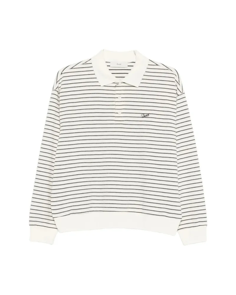 Dunst Striped Polo Shirt White