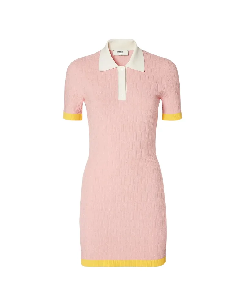 Fendi Close-fitting Short Dress Pink
