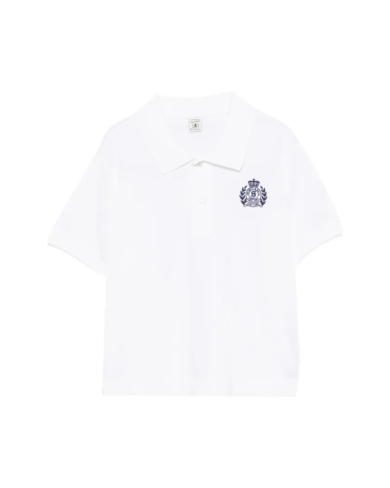 SPORTY & RICH Short-sleeves Polo Shirt White