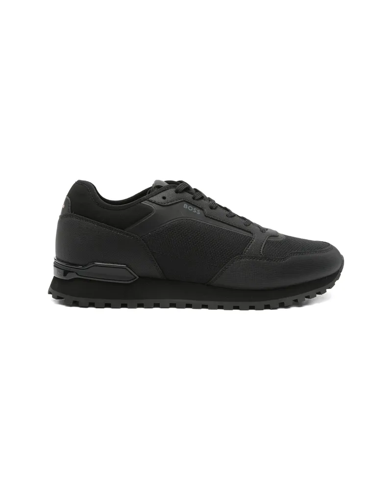 HUGO BOSS Panelled Lace-up Sneakers Black