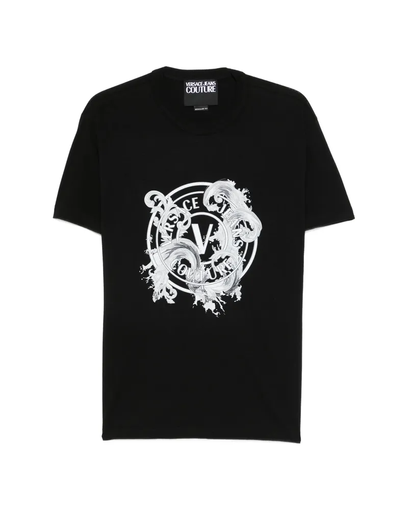 Versace Jeans Print T-shirt Black