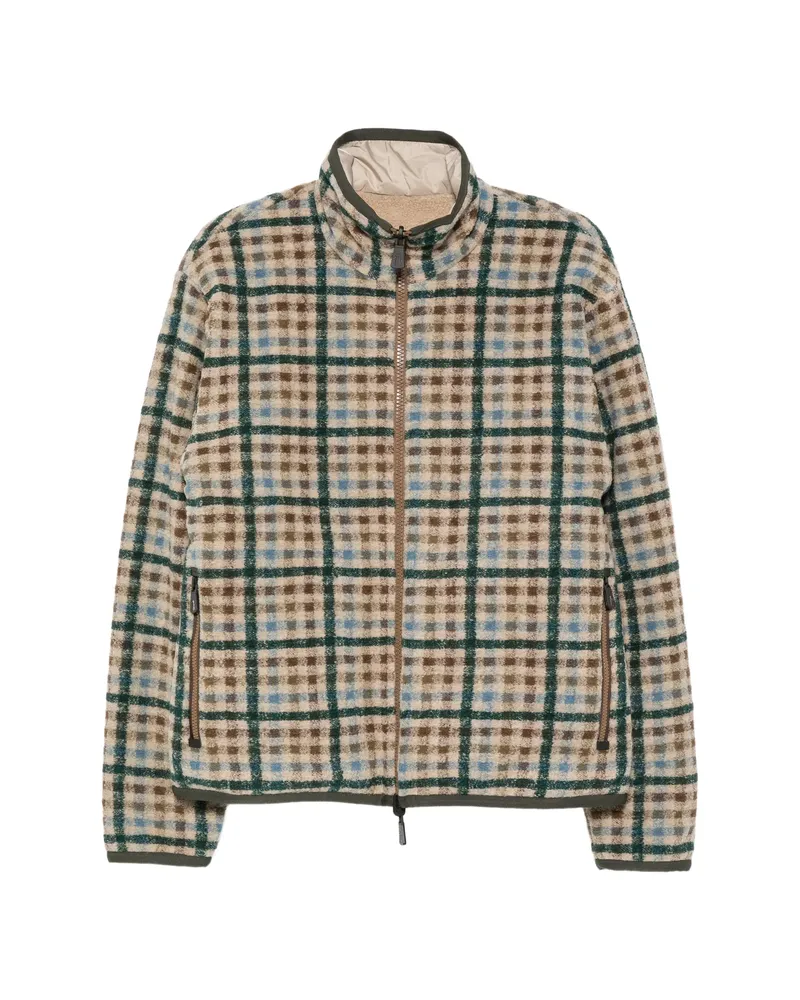 Moncler Check Reversible Jacket Neutrals