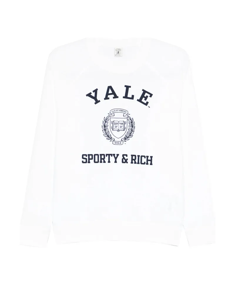 SPORTY & RICH Logo-print Sweatshirt White