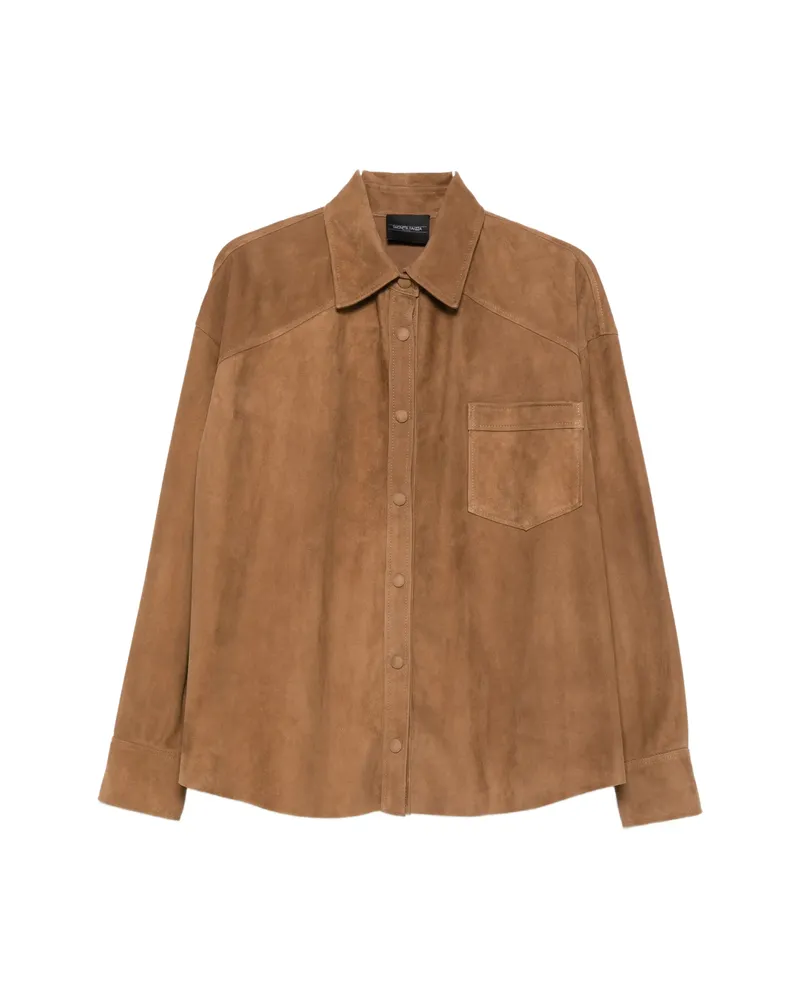 Simonetta Ravizza Lorna Chest-pocket Shirt Brown